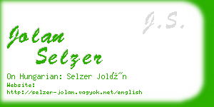 jolan selzer business card